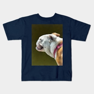 Dogs - English Bulldog Profile Kids T-Shirt